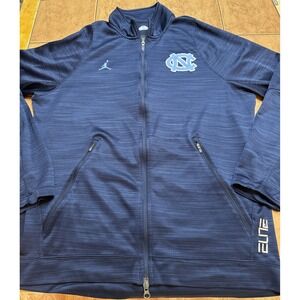 Nike Jordan Elite North‎ Carolina Tar Heels Full Zip Jacket Player Issue Sz XL